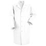 Red Kap® 2X/Regular White 80% Polyester/20% Combed Cotton Lab Coat With Gripper Closure