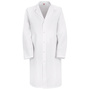 Red Kap® 4X/Regular White 80% Polyester/20% Combed Cotton Lab Coat With Gripper Closure