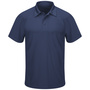 Bulwark Medium Navy Red Kap® 100% Polyester Knit Polo Shirt