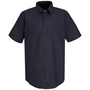 Bulwark 3X Navy Red Kap® 4.25 Ounce 65% Polyester/35% Cotton Short Sleeve Shirt With Button Closure