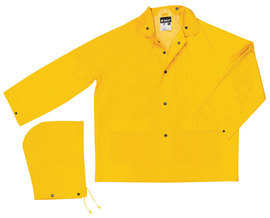 MCR Safety® Large Yellow Classic .35 mm Polyester/PVC Jacket