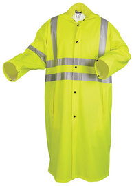 MCR Safety® Large Hi-Viz Green 49" Luminator™ .40 mm Cotton/Polyester/Polyurethane Jacket