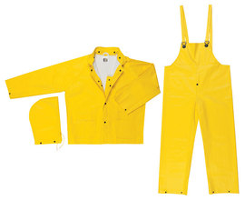 MCR Safety® Large Yellow Commodore .40 mm PVC/Polyester Suit