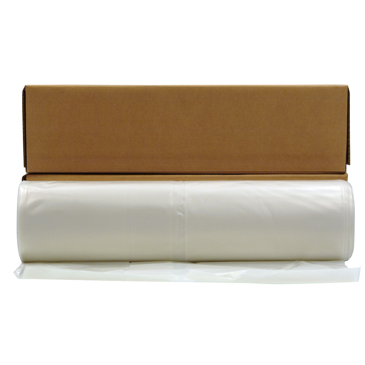 Plastic Sheeting Roll EXTRA HEAVY DUTY 12 ft x 100 ft White Clear Opaque 6 mil 