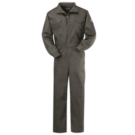 Bulwark® 50 Gray Cotton Flame Resistant Coveralls With Zipper Closure