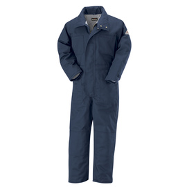 Bulwark® 2X Regular Navy Blue Westex Ultrasoft® Twill/Cotton/Nylon Flame Resistant Coveralls With Cotton Lining Zipper Front Closure