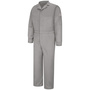 Bulwark® 50 Regular Gray EXCEL FR® ComforTouch® Sateen/Cotton/Nylon Flame Resistant Coveralls With Zipper Front Closure