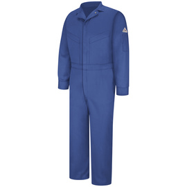 Bulwark® 58 Regular Royal Blue EXCEL FR® ComforTouch® Sateen/Cotton/Nylon Flame Resistant Coveralls With Zipper Front Closure