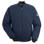 Bulwark® Medium Regular Navy Blue EXCEL FR® Twill Cotton Flame Resistant Jacket With Cotton Lining Zipper Front Closure