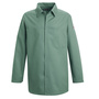Bulwark® Large Regular Green EXCEL FR® Cotton Flame Resistant Work Coat With Gripper Front Closure