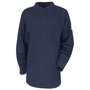 Bulwark® Small| Regular Navy Blue EXCEL FR® Interlock FR Cotton Flame Resistant Henley Shirt With Button Front Closure