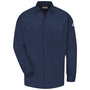 Bulwark® 5X Regular Navy Blue Westex Ultrasoft®/Cotton/Nylon Flame Resistant Work Shirt With Button Front Closure