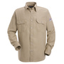 Bulwark® 3X Tall Tan Nomex® IIIA/Nomex® Aramid/Kevlar® Aramid Flame Resistant Uniform Shirt With Snap Front Closure