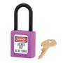 Master Lock® Purple Thermoplastic Zenex™ 6 Pin Tumbler Safety Padlock Nylon Shackle