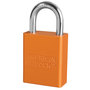 American Lock® Orange Anodized Aluminum 5 Pin Tumbler Safety Padlock Boron Alloy Shackle