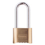 Master Lock® Brass Brass Combination Security Padlock Hardened Steel Shackle