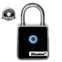 Master Lock® Silver/Black Metal Electronic Security Padlock Boron Alloy Shackle