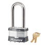 Master Lock® Silver Laminated Steel General Security Padlock Boron Alloy Shackle
