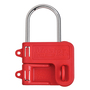 Master Lock® Red Steel/Plastic Lockout Hasp