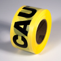 RADNOR™ 3" X 1000' Yellow 1.5 mil Polyethylene Primeguard Barricade Tape "CAUTION"