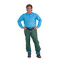 Chicago Protective Apparel Green Cordura® Nylon/Kevlar® Chaps With Snap Storm Flap Closure