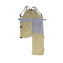 Chicago Protective Apparel 24" X 44" Yellow 8 Ounce Kevlar® Twill Split Leg Apron With Waist Ties Closure