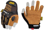 Mechanix Wear® Size 10 Tan And Brown Durahide™ M-Pact® Leather Half Finger Anti-Vibration Gloves With Hook and Loop Cuff