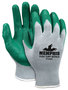 MCR Safety Size X-Large FlexTuff® 10 Gauge Green Latex Palm Coated Work Gloves With Gray Cotton And Polyester Liner And Knit Wrist Cuff