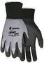 MCR Safety® X-Large Ninja® BNF 15 Gauge Black Nitrile Palm And Fingertip Coated Work Gloves With Black Nylon And Spandex® Liner And Knit Wrist