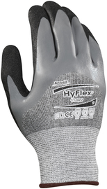 Ansell Size 6 HyFlex® HPPE, Nylon, Polyamide And Spandex Cut Resistant Gloves With Nitrile Three-Quarter Coating