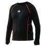 Ergodyne Medium Black N-Ferno® 6435 Medium Weight Polyester/Spandex Shirt
