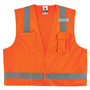 Ergodyne Small - Medium Orange GloWear® 8249Z Polyester Mesh Vest