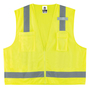 Ergodyne X-Small Yellow/Yellow GloWear® 8249Z Polyester/Polyester Mesh Vest