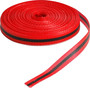 Brady® 0.75" X 150' Black/Red Polypropylene Barricade Tape