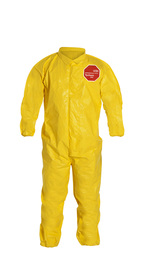DuPont™ 3X Yellow Tychem® 2000 10 mil Tychem® 2000 Chemical Protective Coveralls (With Elastic Wrists And Ankles)