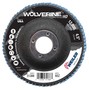 Weiler® Wolverine™ 4 1/2" X 7/8" 60 Grit Type 27 Flap Disc