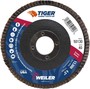 Weiler® Tiger® Ceramic 4 1/2" X 7/8" 40 Grit Type 27 Flap Disc