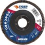 Weiler® Tiger® Ceramic 4 1/2" X 7/8" 80 Grit Type 27 Flap Disc