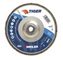 Weiler® Tiger® 7" X 5/8" - 11" 24 Grit Type 29 Flap Disc With Aluminum Backing