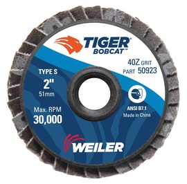 Weiler® Tiger® Bobcat 2" X Type S Mount 40 Grit Type 29 Flap Disc