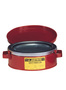 Justrite® 1 Quart Red Galvanized Steel Safety Bench Can