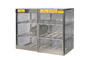 Justrite® 60" W X 49 1/2" H X 32" D" Silver Aluminum Storage Locker