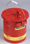 Justrite® 5 Gallon Red Galvanized Steel Mixing Tank