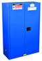 Justrite® 45 Gallon Blue Sure-Grip® EX 18 Gauge CR Steel Safety Cabinet
