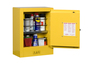 Justrite® 1 Gallon Yellow Sure-Grip® EX 18 Gauge Cold Rolled Steel Safety Cabinet