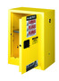 Justrite® 12 Gallon Yellow Sure-Grip® EX 18 Gauge Cold Rolled Steel Safety Cabinet
