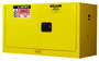 Justrite® 17 Gallon Yellow Sure-Grip® EX 18 Gauge Cold Rolled Steel Safety Cabinet