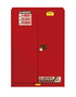 Justrite® 60 Gallon Red Sure-Grip® EX 18 Gauge Cold Rolled Steel Safety Cabinet