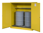 Justrite® 110 Gallon Yellow Sure-Grip® EX 18 Gauge Cold Rolled Steel Safety Cabinet