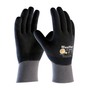 Protective Industrial Products X-Small MaxiFlex® Ultimate™ 15 Gauge Black Nitrile Full Hand Coated Work Gloves With Gray Nylon And Elastane Liner And Knit Wrist